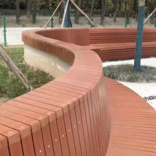 浙江公园木塑靠背座椅现场定做